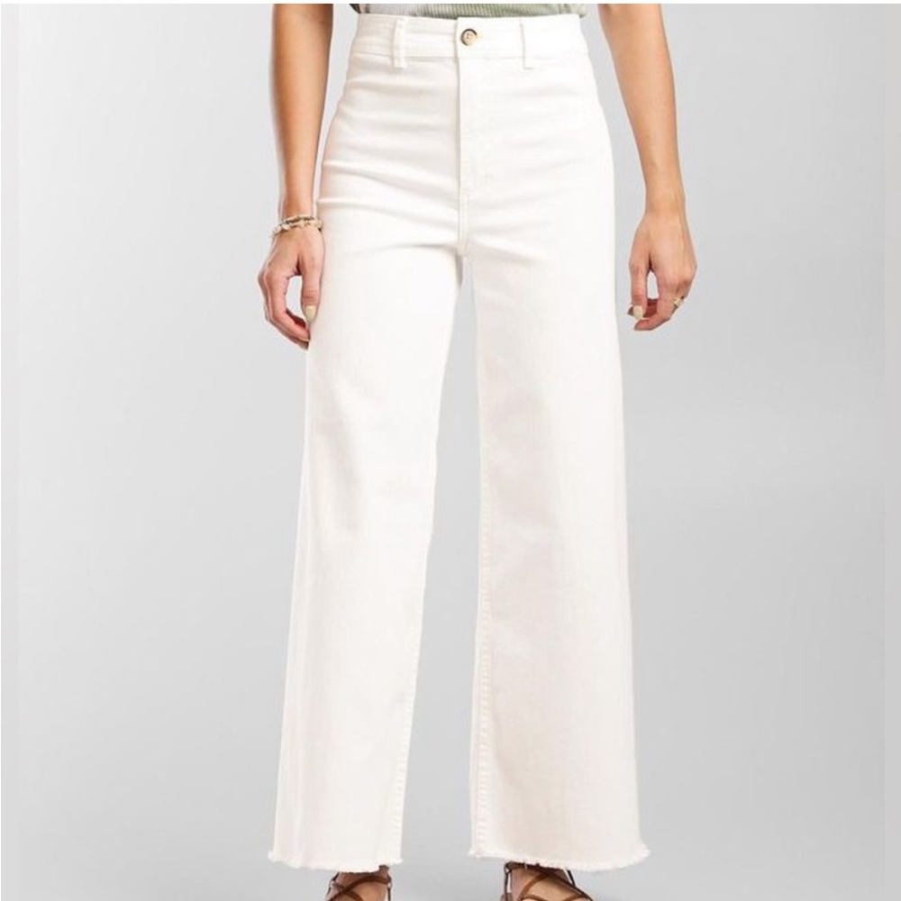 Billabong White Free Fall wide leg pants